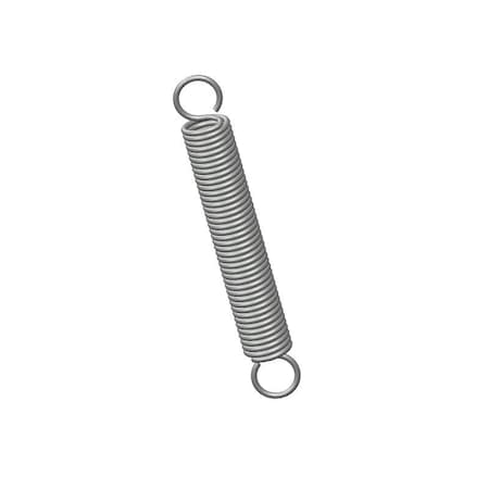 Extension Spring, O= .180, L= 1.25, W= .022